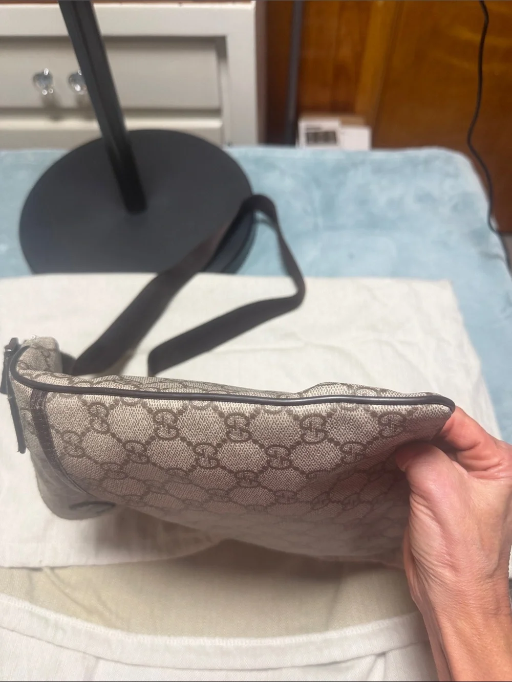 Gucci Beige GG Supreme Crossbody Bag for Men